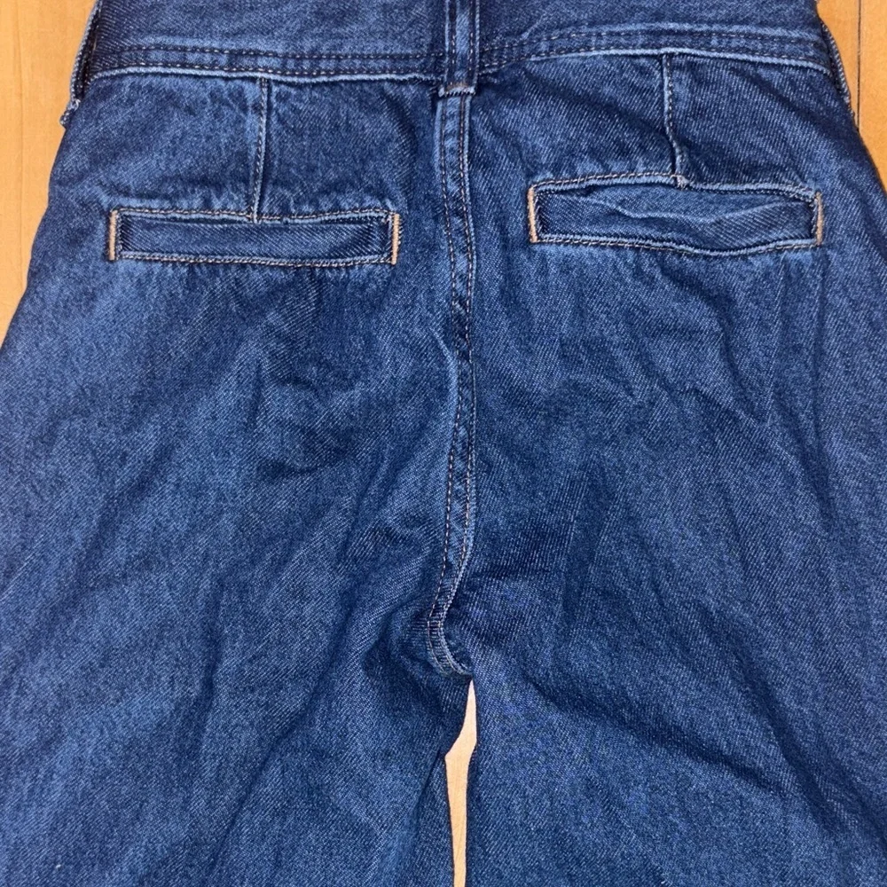 GAP Kids Wide-Leg Ankle Jeans - Dark Blue